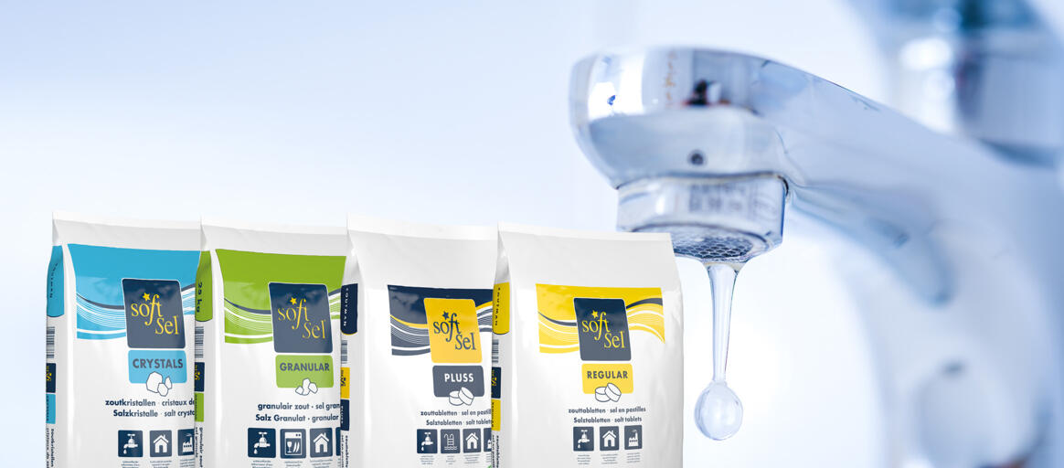 Soft-Sel salt range, salt for water softening